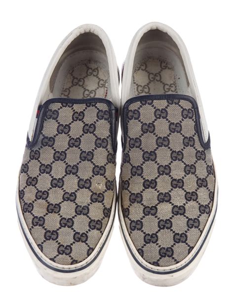 gucci brown casual shoes|gucci men slip on shoes.